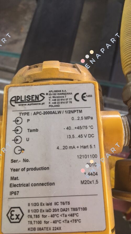 APC2000ALW/Exd/ 0 -2,5MPa/1 /2 " NPT  Smart pressure transmitter 